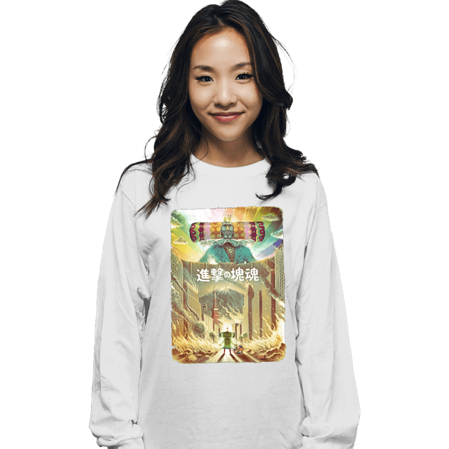 Daily_Deal_Shirts Long Sleeve Shirts, Unisex / Small / White Attack On Katamari
