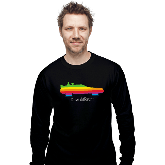 Secret_Shirts Long Sleeve Shirts, Unisex / Small / Black Drive Different