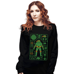 Daily_Deal_Shirts Long Sleeve Shirts, Unisex / Small / Black Michelangelo Model Sprue