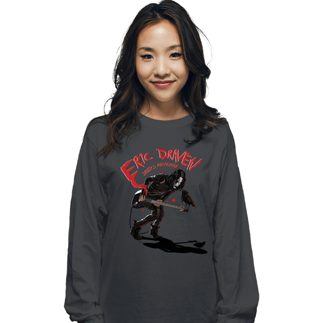 Secret_Shirts Long Sleeve Shirts, Unisex / Small / Charcoal Eric Draven's Revenge
