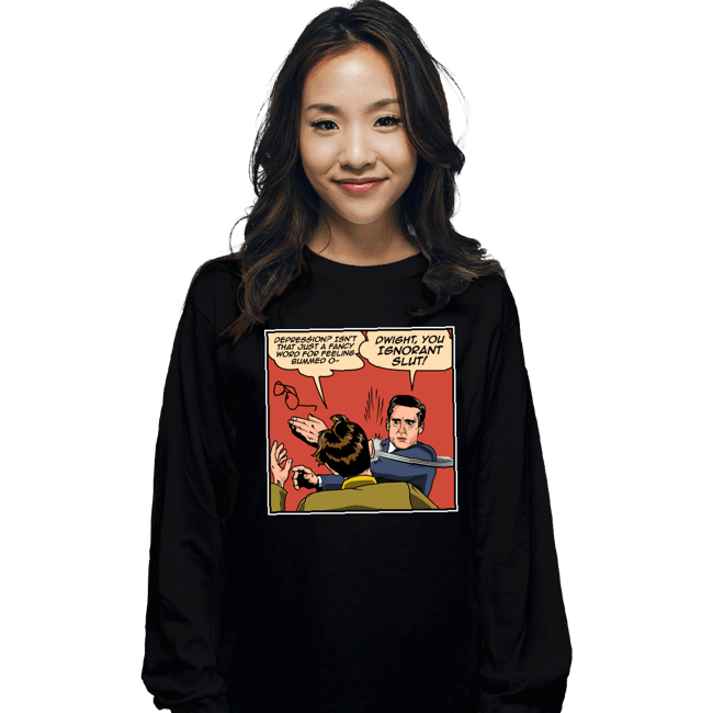 Shirts Long Sleeve Shirts, Unisex / Small / Black Ignorant Slap