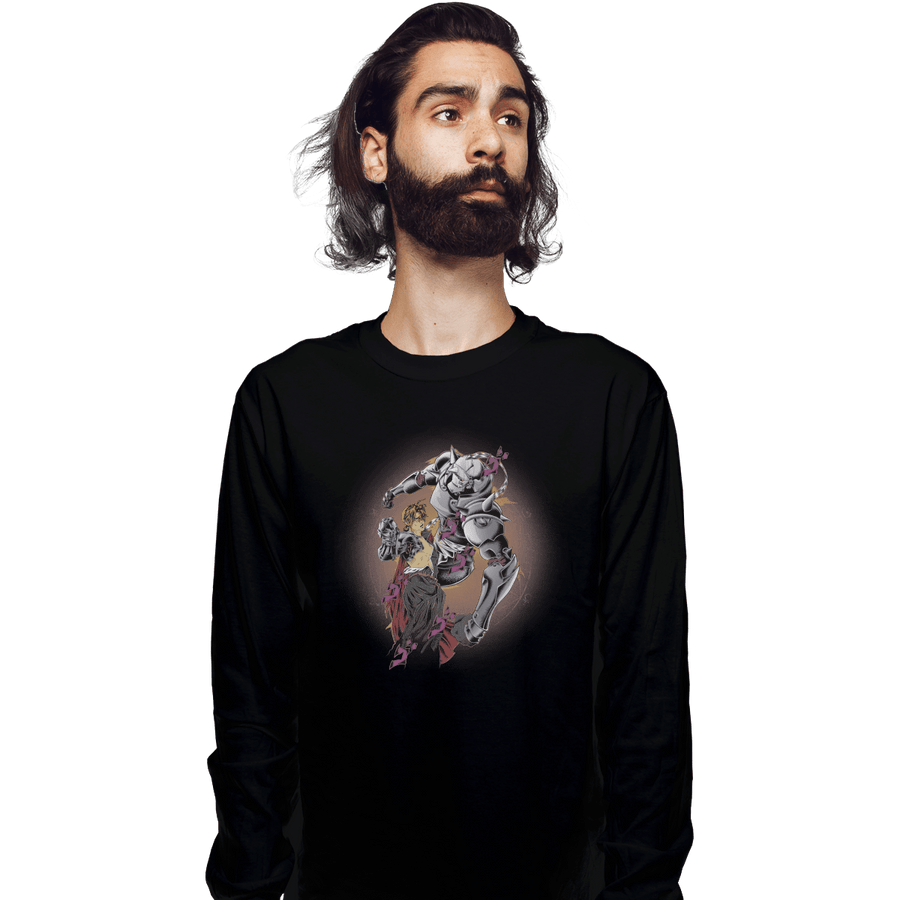 Shirts Long Sleeve Shirts, Unisex / Small / Black Fullmetal Pose
