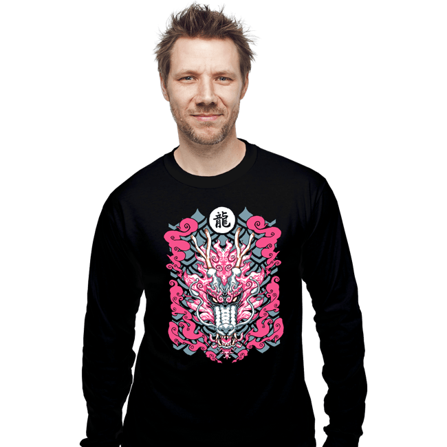 Shirts Long Sleeve Shirts, Unisex / Small / Black Dragon Heroes