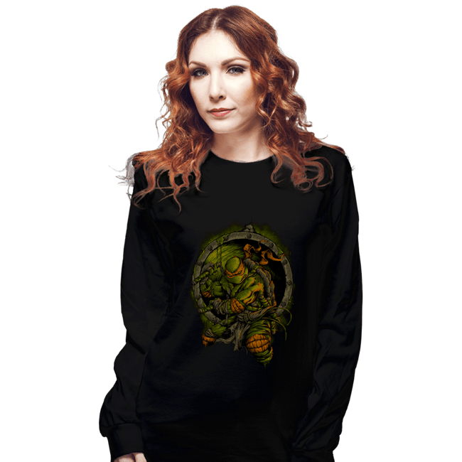 Secret_Shirts Long Sleeve Shirts, Unisex / Small / Black TMNT Mikey