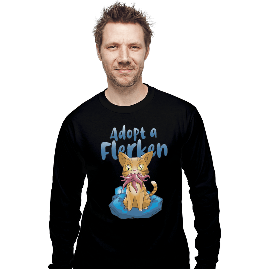 Shirts Long Sleeve Shirts, Unisex / Small / Black Adopt A Flerken