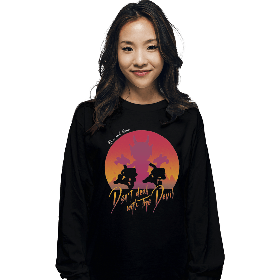 Shirts Long Sleeve Shirts, Unisex / Small / Black Don't Deal with the Devil