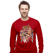Load image into Gallery viewer, Shirts Long Sleeve Shirts, Unisex / Small / Red Street Fighter DBZ

