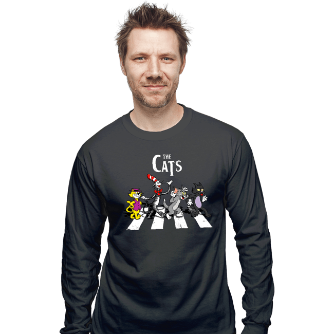Daily_Deal_Shirts Long Sleeve Shirts, Unisex / Small / Charcoal The Cats