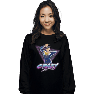 Shirts Long Sleeve Shirts, Unisex / Small / Black Crazy Diamond - Josuke