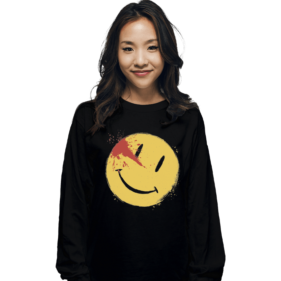 Shirts Long Sleeve Shirts, Unisex / Small / Black Bloody Smile