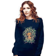 Load image into Gallery viewer, Shirts Long Sleeve Shirts, Unisex / Small / Navy The True King
