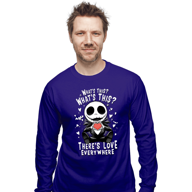 Daily_Deal_Shirts Long Sleeve Shirts, Unisex / Small / Violet There's Love In The Air