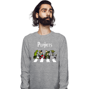 Daily_Deal_Shirts Long Sleeve Shirts, Unisex / Small / Sports Grey The Puppets