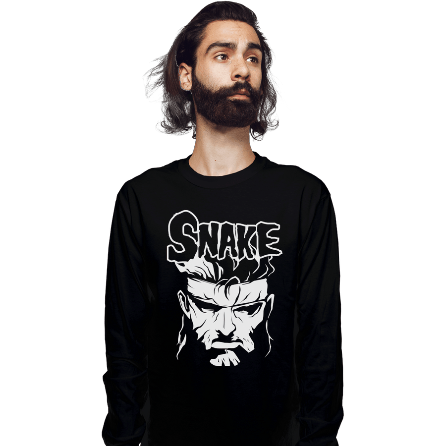 Shirts Long Sleeve Shirts, Unisex / Small / Black The Snake Ghost
