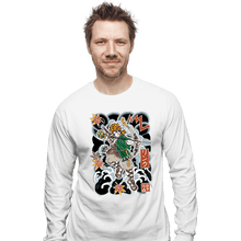 Load image into Gallery viewer, Daily_Deal_Shirts Long Sleeve Shirts, Unisex / Small / White Irezumi Link
