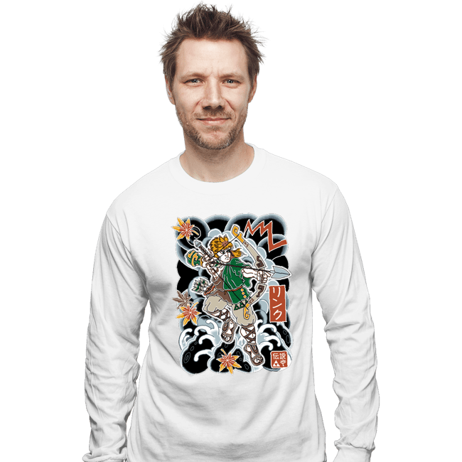 Daily_Deal_Shirts Long Sleeve Shirts, Unisex / Small / White Irezumi Link