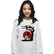 Load image into Gallery viewer, Shirts Long Sleeve Shirts, Unisex / Small / White Wandering Samurai
