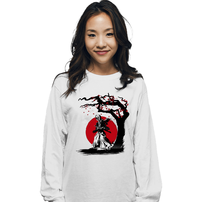 Shirts Long Sleeve Shirts, Unisex / Small / White Wandering Samurai