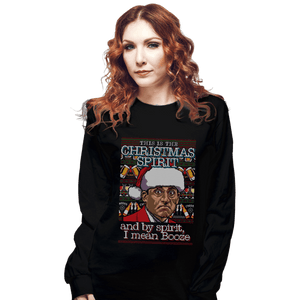 Shirts Long Sleeve Shirts, Unisex / Small / Black Christmas Spirit