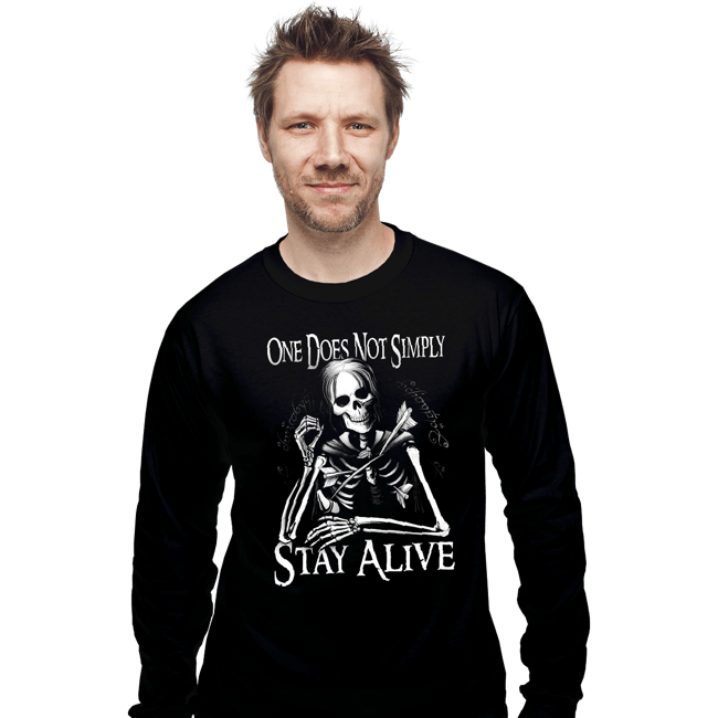 Last_Chance_Shirts Long Sleeve Shirts, Unisex / Small / Black Stay Alive