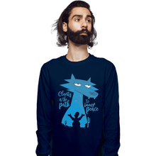 Load image into Gallery viewer, Shirts Long Sleeve Shirts, Unisex / Small / Navy Space Coyote
