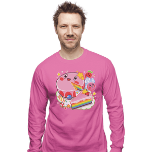 Shirts Long Sleeve Shirts, Unisex / Small / Azalea Kirby Cake
