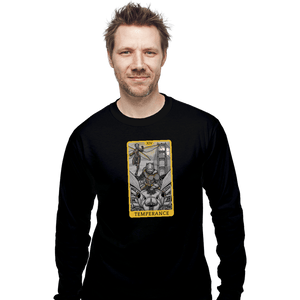 Shirts Long Sleeve Shirts, Unisex / Small / Black Tarot Temperance