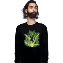 Load image into Gallery viewer, Shirts Long Sleeve Shirts, Unisex / Small / Black Alien Hero
