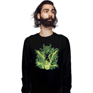 Shirts Long Sleeve Shirts, Unisex / Small / Black Alien Hero