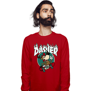 Secret_Shirts Long Sleeve Shirts, Unisex / Small / Red Dasher Thrasher