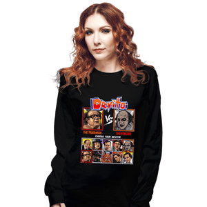 Daily_Deal_Shirts Long Sleeve Shirts, Unisex / Small / Black Devito Fighter