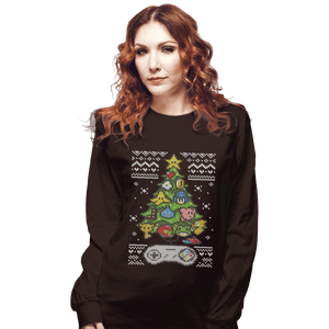 Shirts Long Sleeve Shirts, Unisex / Small / Dark Chocolate A Classic Gamers Christmas