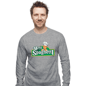 Secret_Shirts Long Sleeve Shirts, Unisex / Small / Sports Grey Mom's Spaghetti