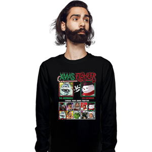 Daily_Deal_Shirts Long Sleeve Shirts, Unisex / Small / Black Xmas Fighter
