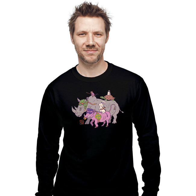 Daily_Deal_Shirts Long Sleeve Shirts, Unisex / Small / Black Mutant Animals