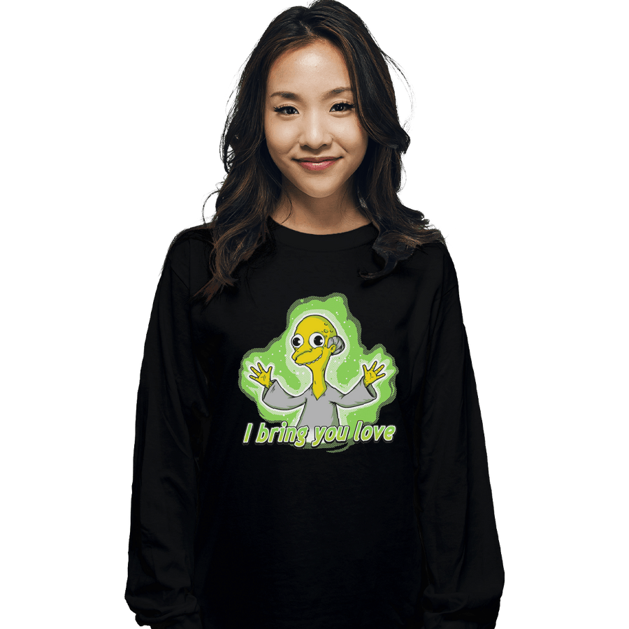 Shirts Long Sleeve Shirts, Unisex / Small / Black I Bring You Love