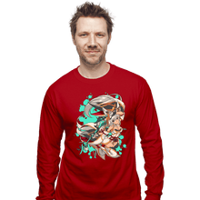 Load image into Gallery viewer, Daily_Deal_Shirts Long Sleeve Shirts, Unisex / Small / Red Water Blade

