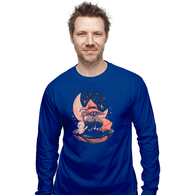 Daily_Deal_Shirts Long Sleeve Shirts, Unisex / Small / Royal Blue Nightfall Mage