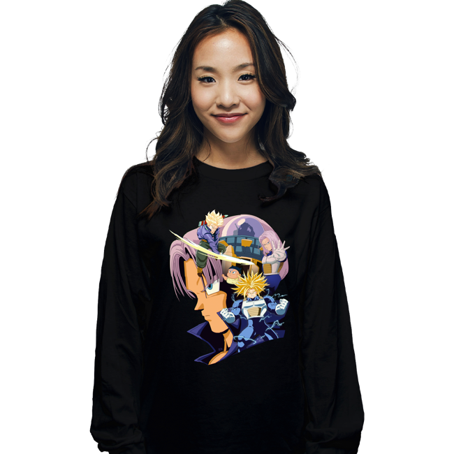 Daily_Deal_Shirts Long Sleeve Shirts, Unisex / Small / Black Vintage Trunks