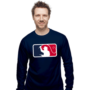 Daily_Deal_Shirts Long Sleeve Shirts, Unisex / Small / Navy Major League Archaeology