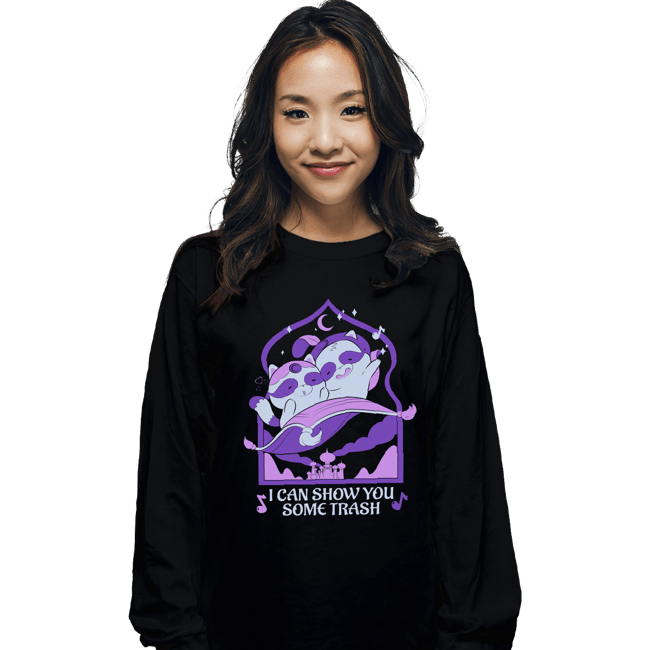 Daily_Deal_Shirts Long Sleeve Shirts, Unisex / Small / Black A Whole New Dump