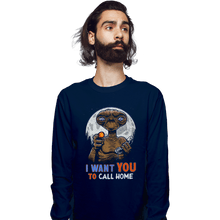 Load image into Gallery viewer, Daily_Deal_Shirts Long Sleeve Shirts, Unisex / Small / Navy Uncle E.T.

