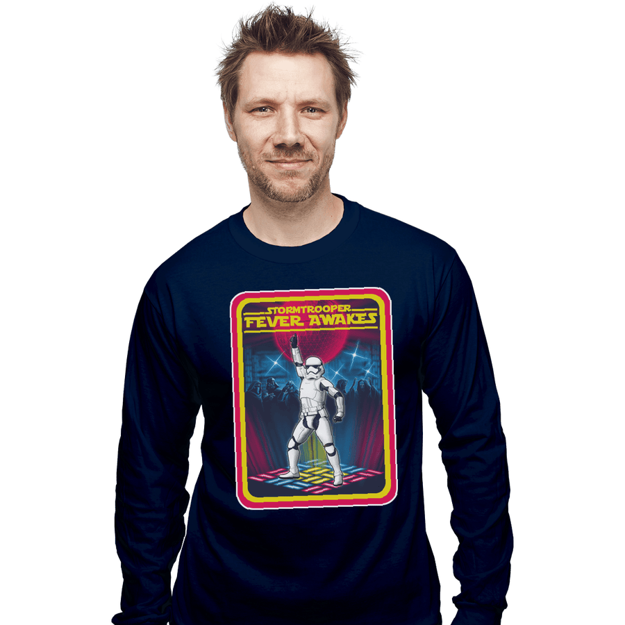 Shirts Long Sleeve Shirts, Unisex / Small / Navy Fever Awakes