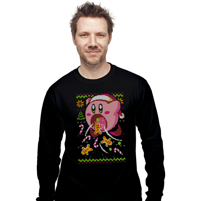 Daily_Deal_Shirts Long Sleeve Shirts, Unisex / Small / Black Sweet Christmas