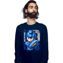 Load image into Gallery viewer, Secret_Shirts Long Sleeve Shirts, Unisex / Small / Navy A Metal Hero
