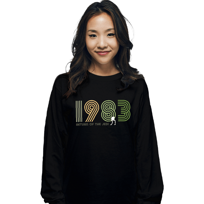 Shirts Long Sleeve Shirts, Unisex / Small / Black 1983 Return Of The Jedi