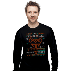 Daily_Deal_Shirts Long Sleeve Shirts, Unisex / Small / Black Happy Replicant Xmas