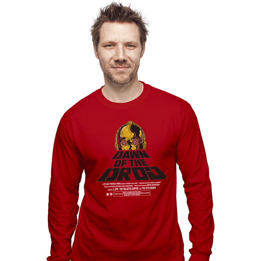 Shirts Long Sleeve Shirts, Unisex / Small / Red Dawn Of The Droid