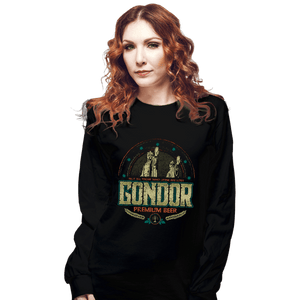 Daily_Deal_Shirts Long Sleeve Shirts, Unisex / Small / Black Gondor Beer