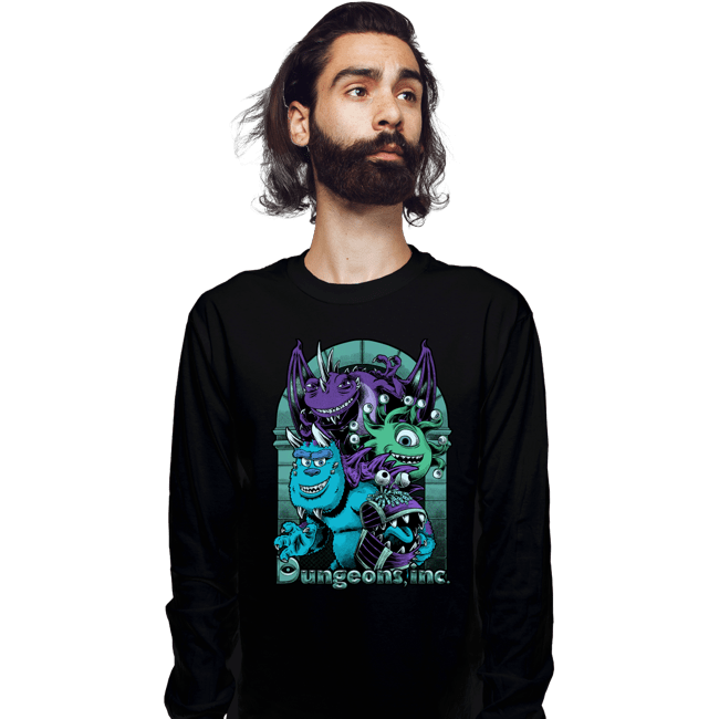 Daily_Deal_Shirts Long Sleeve Shirts, Unisex / Small / Black Dungeons Inc